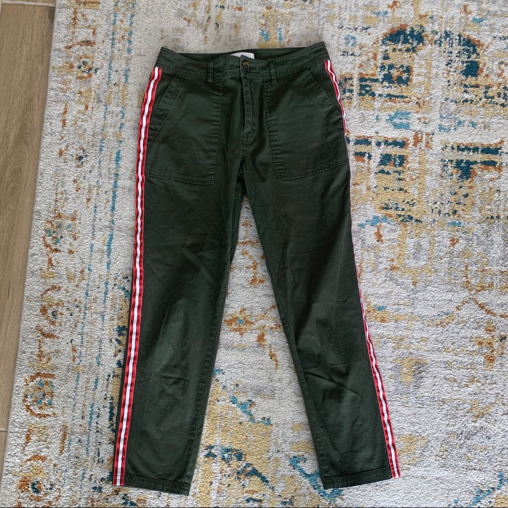 Popsugar at Kohl’s Contrast Striped Ankle Pants